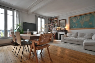 Appartement à vendre 3 pièces de 53 m² à Paris