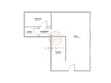 Appartement à vendre 1 pièces de 40 m²