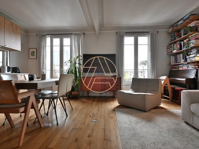 Appartement à vendre 3 pièces de 53 m² à Paris