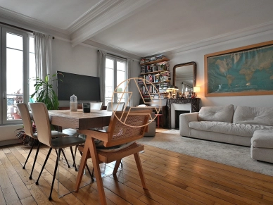 Appartement à vendre 3 pièces de 53 m² à Paris